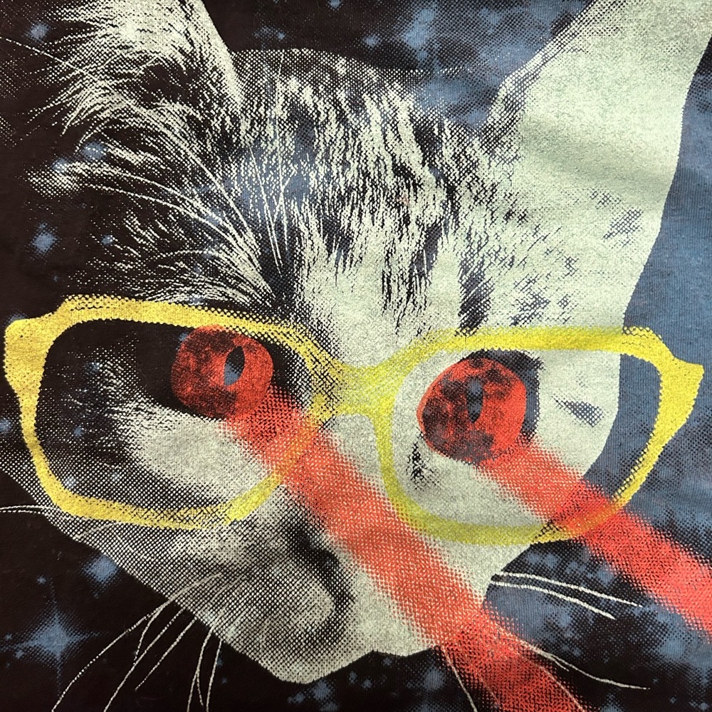 threadless t-shirt | mr. mitten's big adventure | size: “girlie medium”
